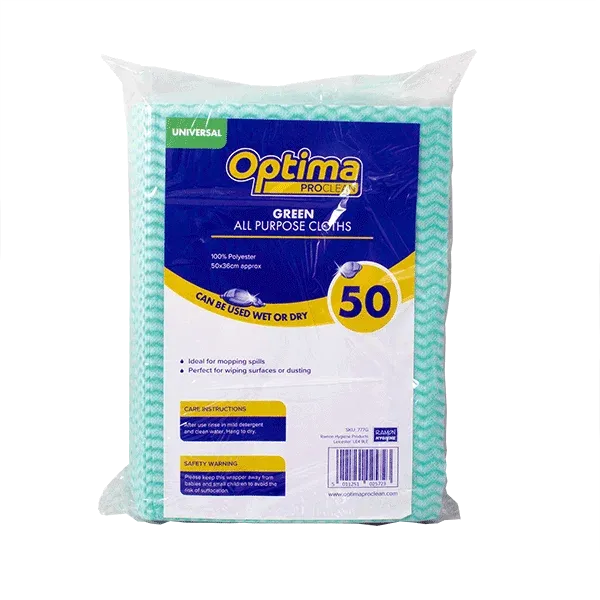 Optima All Purpose Cloths X 50