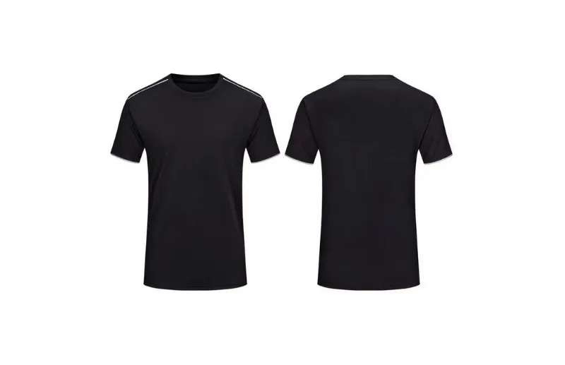 Polyester unisex quick-drying breathable round-neck sports T-shirt for adults and children