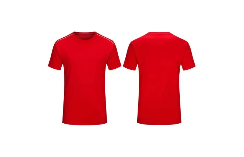 Polyester unisex quick-drying breathable round-neck sports T-shirt for adults and children