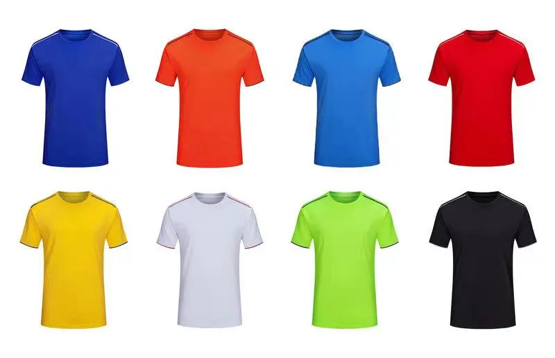 Polyester unisex quick-drying breathable round-neck sports T-shirt for adults and children