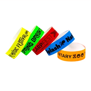 QUICK SHIP SecurBand® Custom Wristbands 7/8" Clean-Tab™ SCR (500/Pack) Ships in 1-2 Days