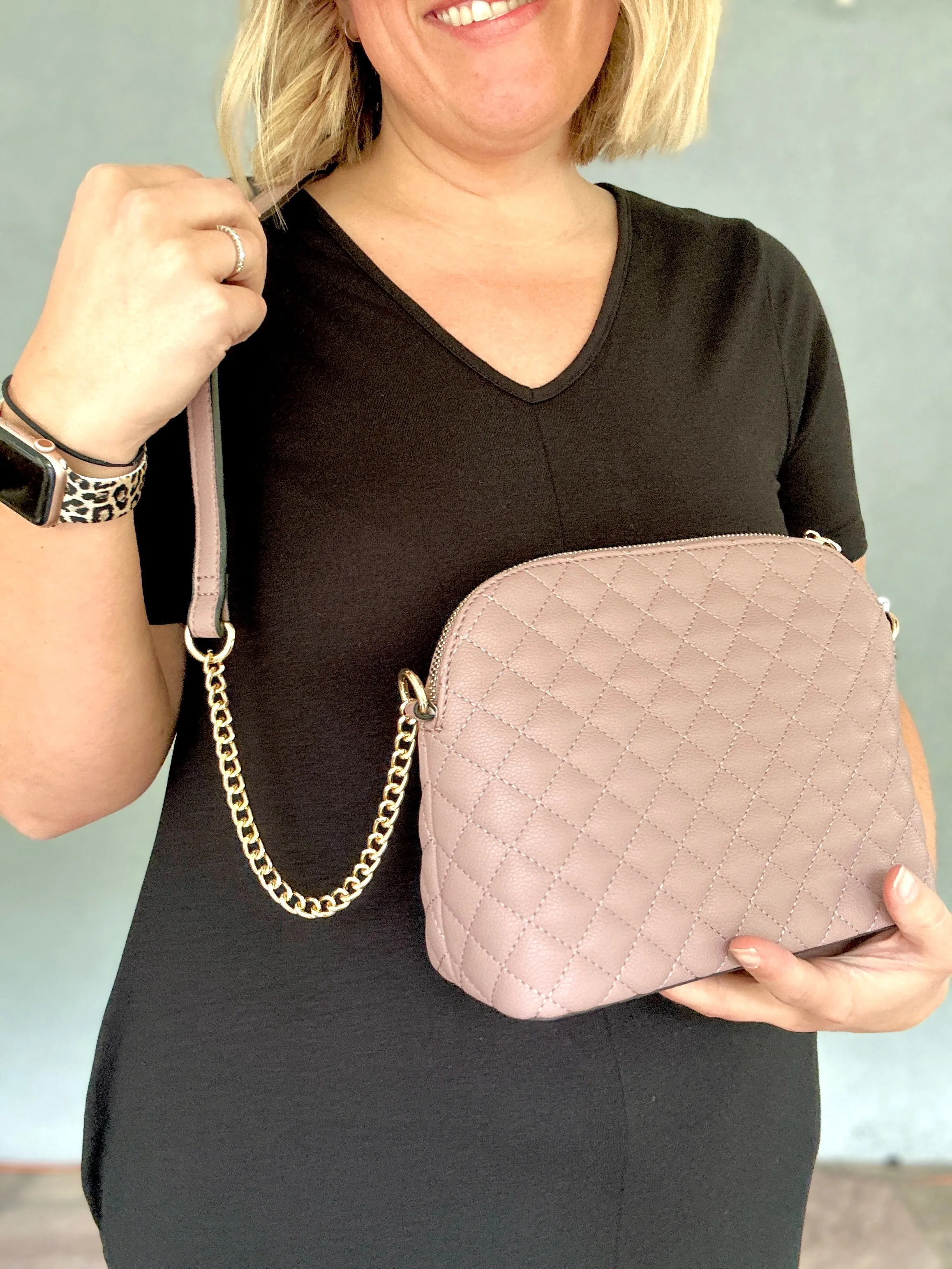 Quilted Crossbody Purse