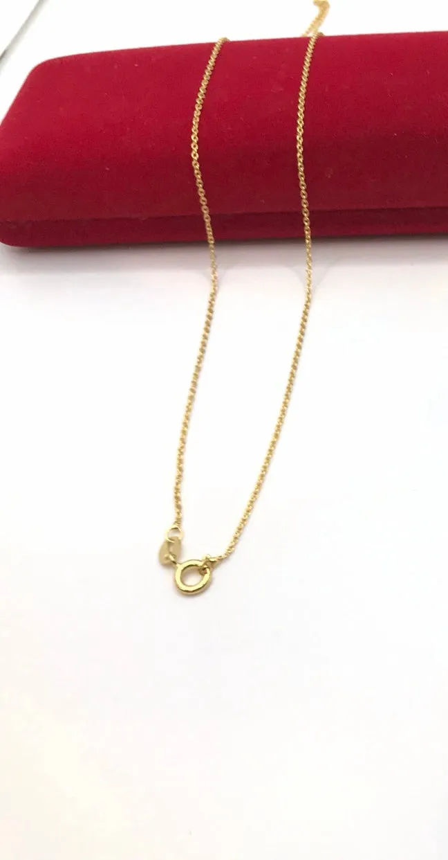 Real silver  gold filled cable  chain