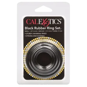 Rubber Ring 3 Ring Set (Black)