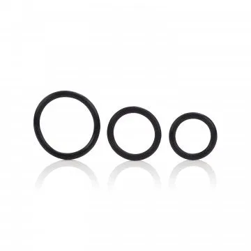 Rubber Ring 3 Ring Set (Black)