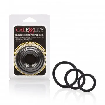 Rubber Ring 3 Ring Set (Black)