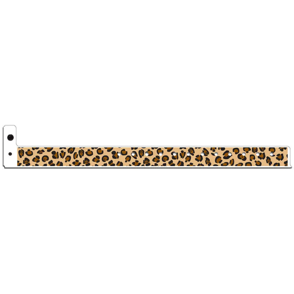 Superband® Expressions Plastic Wristbands 3/4" Leopard Design 4046 (500/Box)