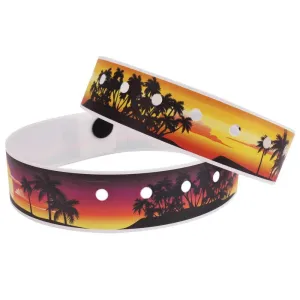 SuperBand® Expressions Plastic Wristbands 3/4" Sunset Design 4074 (500/Box)