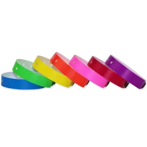 SuperBand® Plastic Wristbands 1/2" 460P Snap Closure (500/Box)