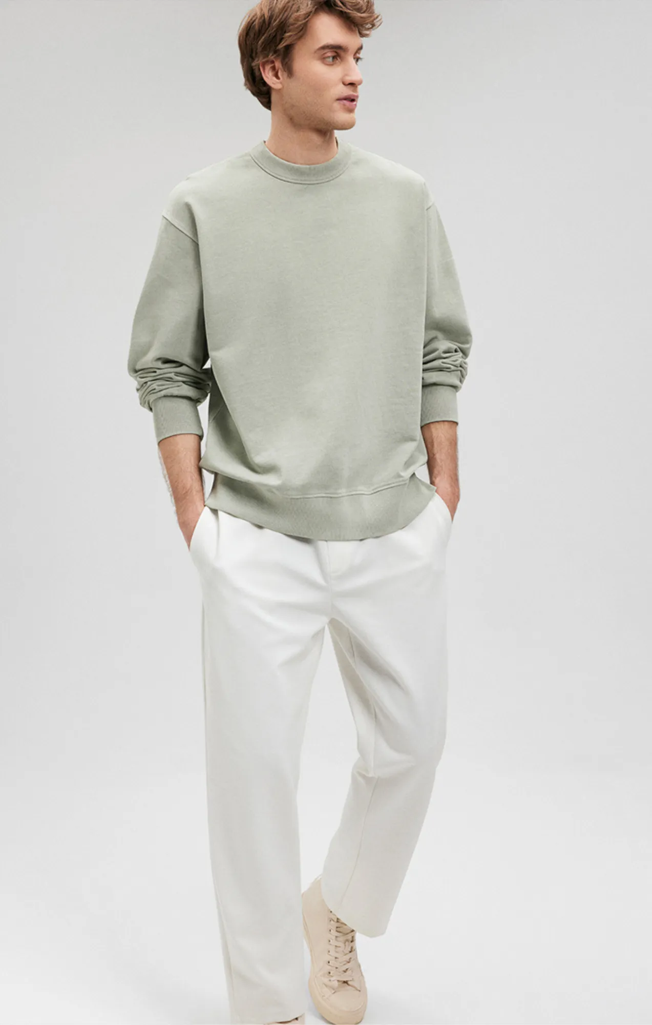 SWEATSHIRT IN DESERT SAGE