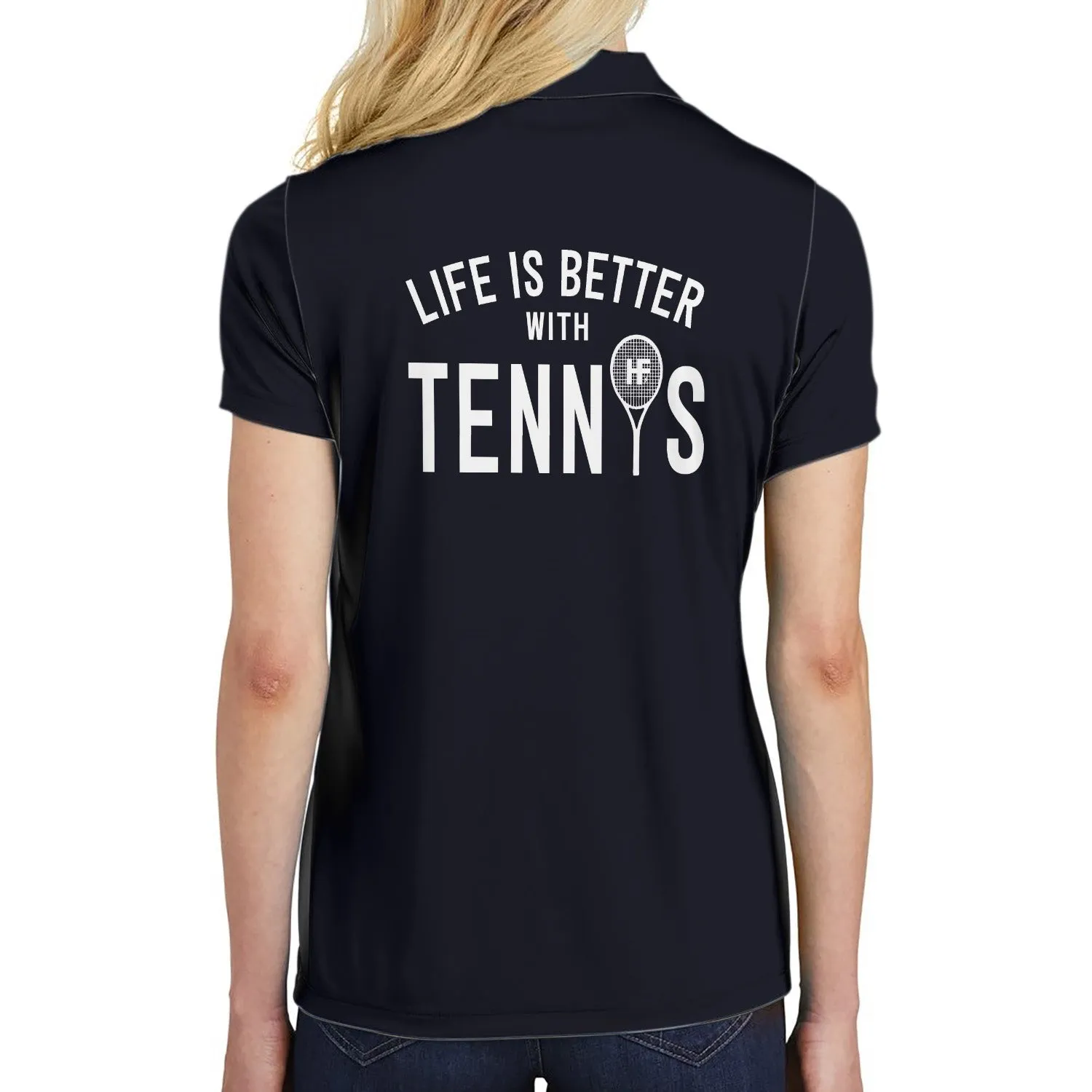 Tennis Life Shirt For Womens Short Sleeve Women Polo Shirt Coolspod