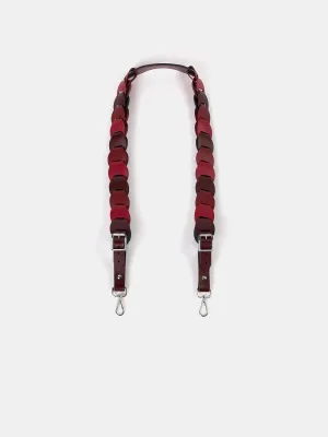 The Link Strap - Oxblood Tri-Colour & Nickel Hardware