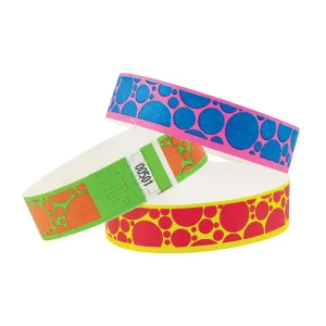 Tytan-Band® Expressions Tyvek Wristbands 3/4" Bubble Explosion Design NTX107 (500/Pack)