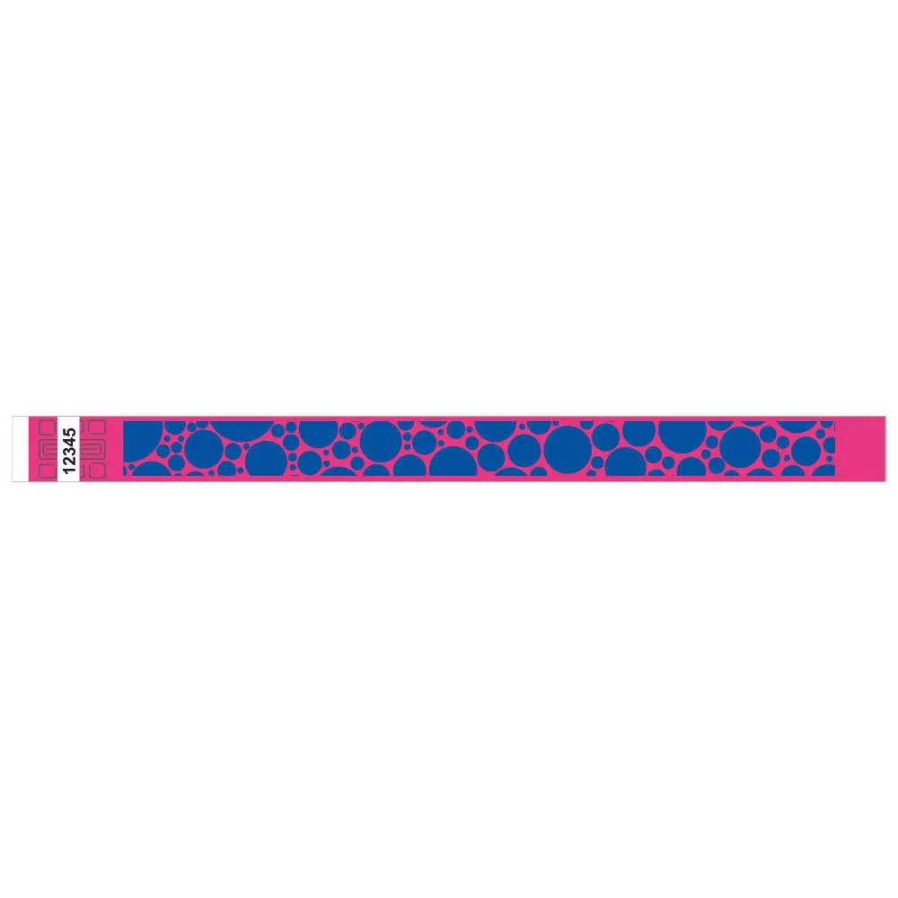 Tytan-Band® Expressions Tyvek Wristbands 3/4" Bubble Explosion Design NTX107 (500/Pack)