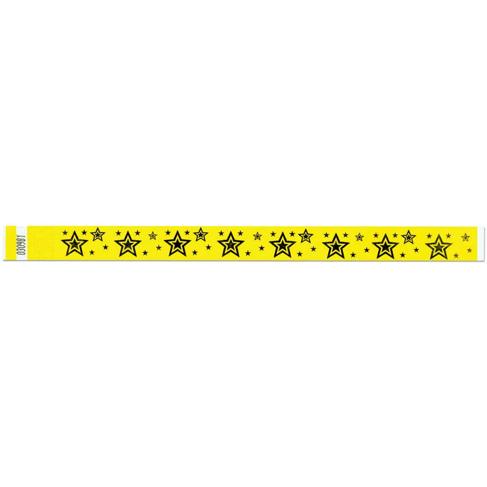 Tytan-Band® Expressions Tyvek Wristbands 3/4" Star Explosion Design NTX91 (500/Pack)