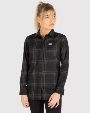 Unit 2022 Ladies Shirt Flannel Fraser Black