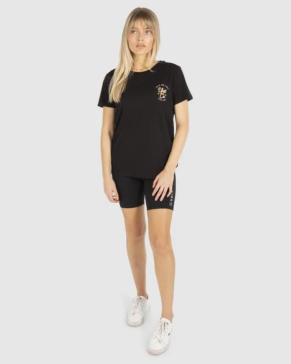 Unit Ladies Tee Licorice Black White