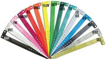 Vinyl Wristband Solid Colors