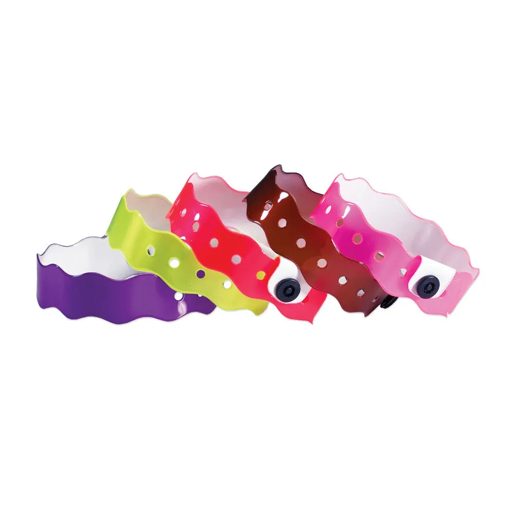 Vinyl Wristbands Wave Design 3/4" VSW Snap Closure (500/Box)