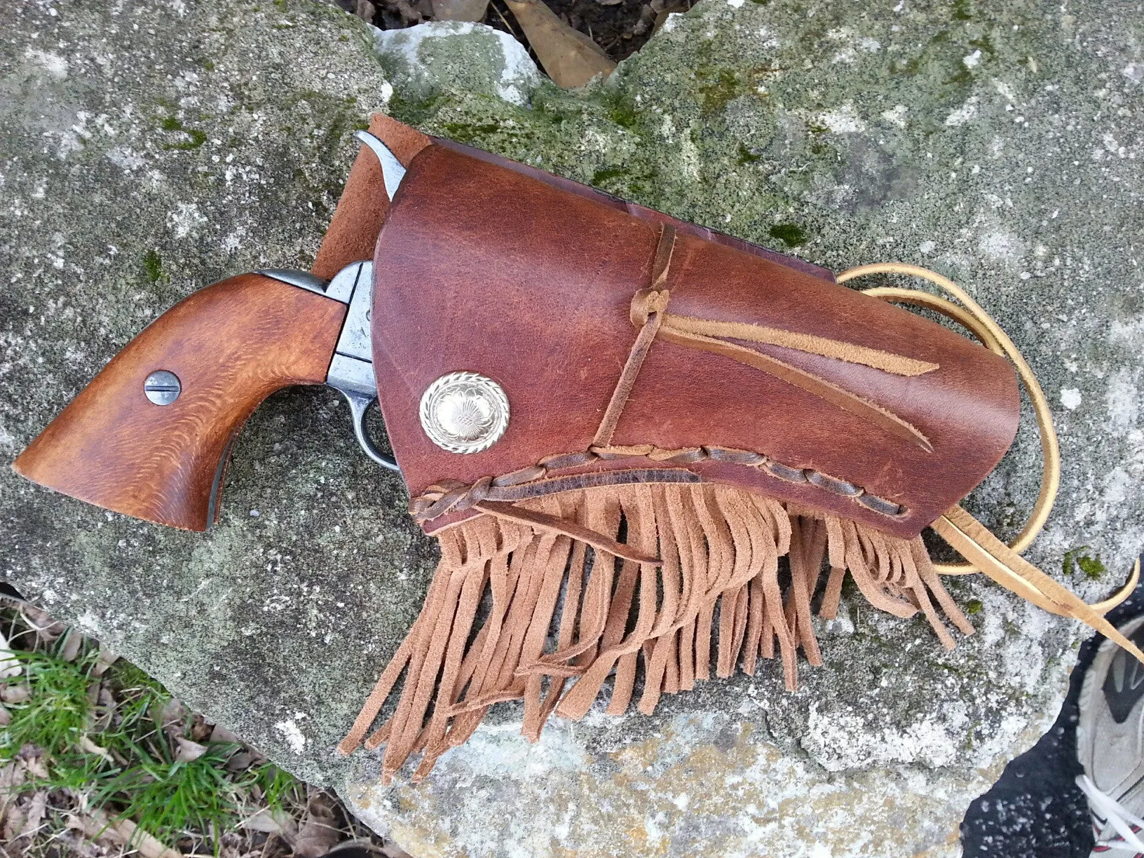 Western Leather Holster Fringe / Steampunk / Cosplay